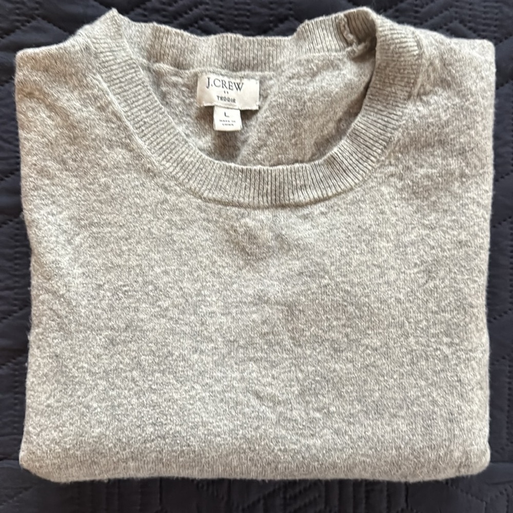 J. Crew Gray Crew Neck Sweater